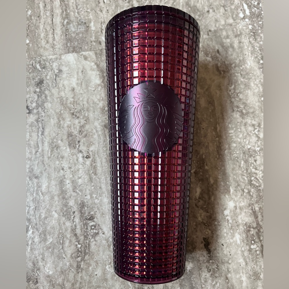 Starbucks Burgundy Textured Tumbler